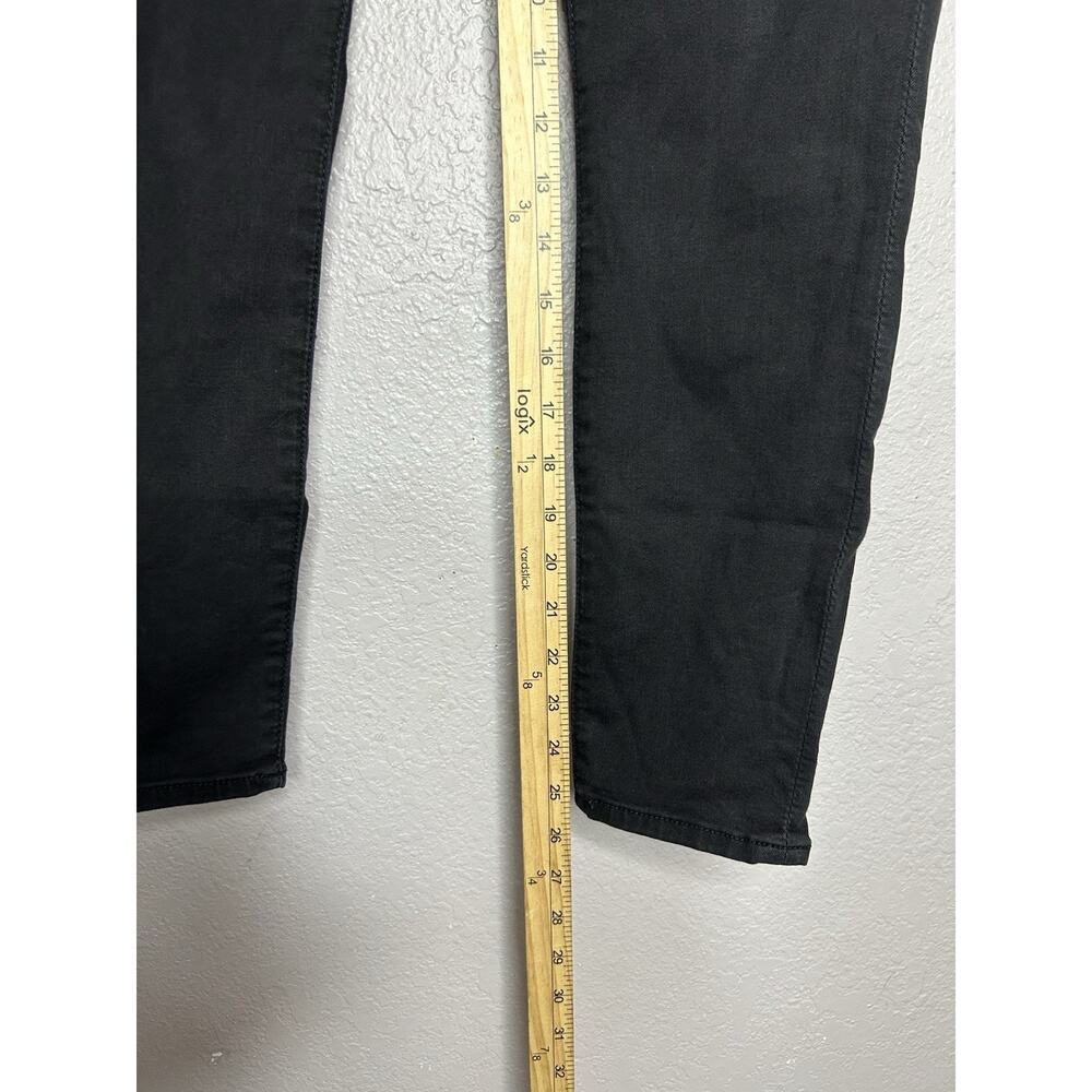 7 For All Mankind Women's Cropped Gwenevere Mid Rise Black Jean Size 27 - Picture 5 of 8